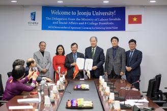 Trường Cao đẳng nghề Công nghệ cao Đồng Nai ký hợp tác đào tạo  với Trường Đại học Jeonju (Hàn Quốc)